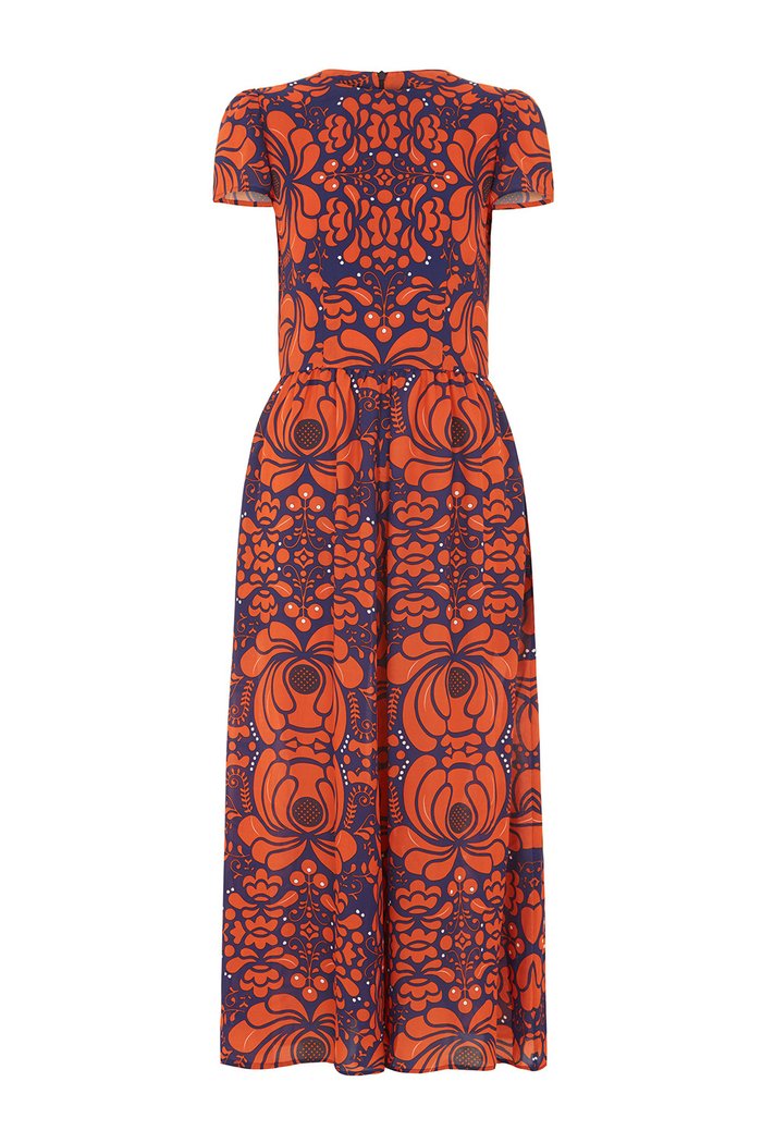 the long flirt , shirt dress , silk dress  - valle + vik