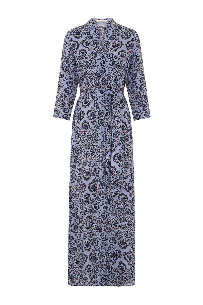 the long flirt , shirt dress , silk dress  - valle + vik