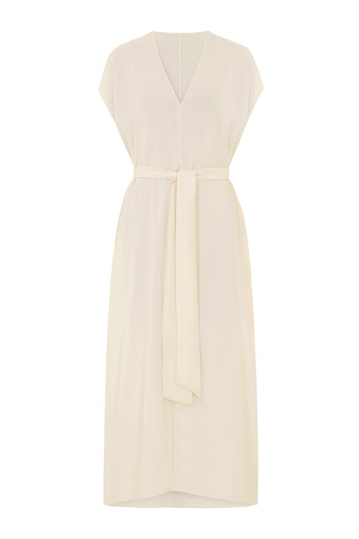 the long flirt , shirt dress , silk dress  - valle + vik