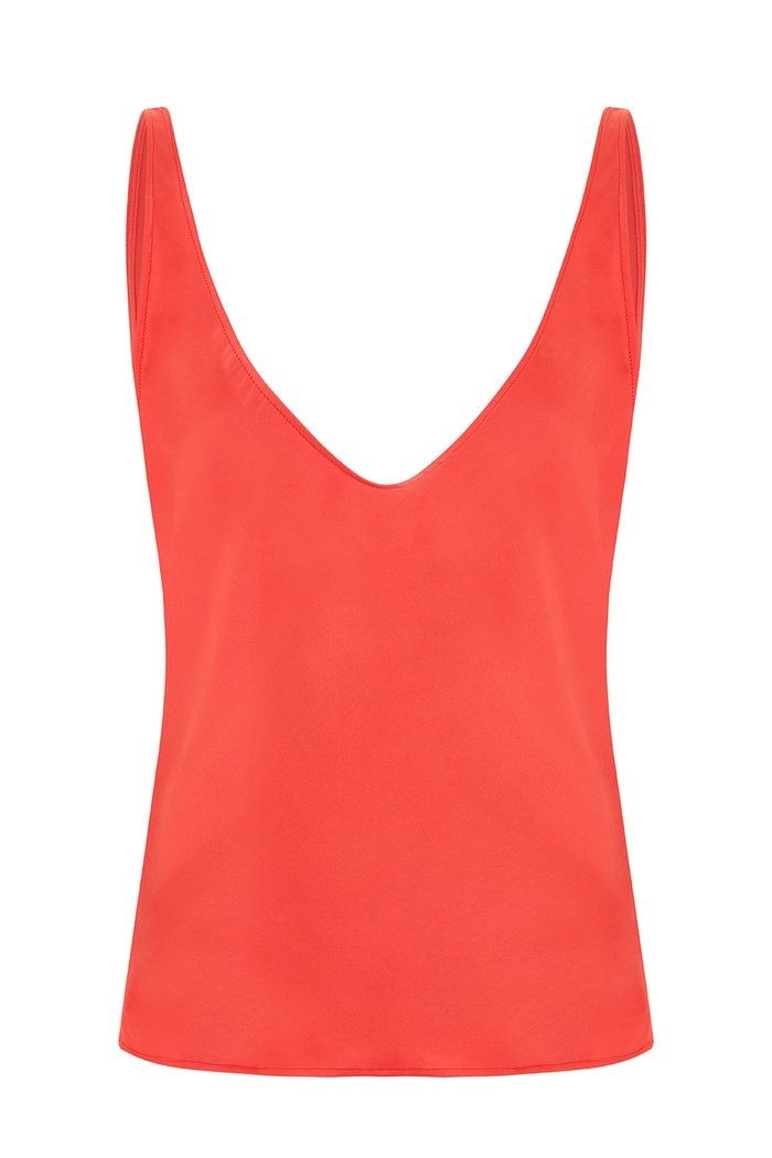 The Cannes Cami | Coral Satin