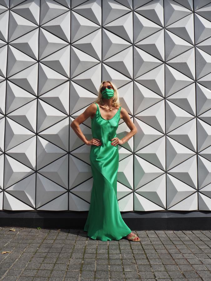 Silk Mask | Emerald Green