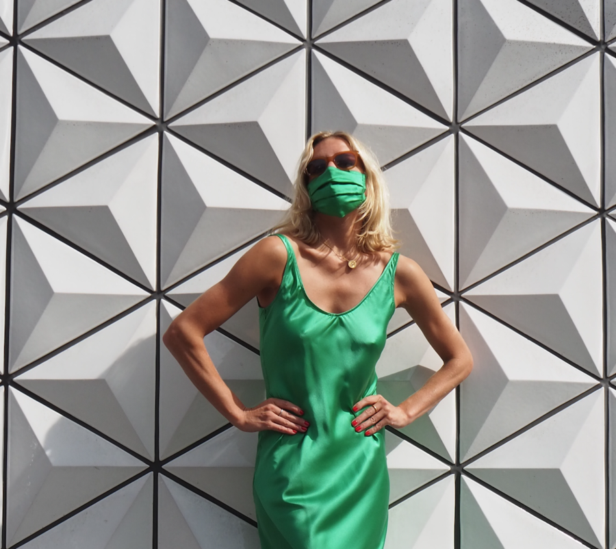 Silk Mask | Emerald Green