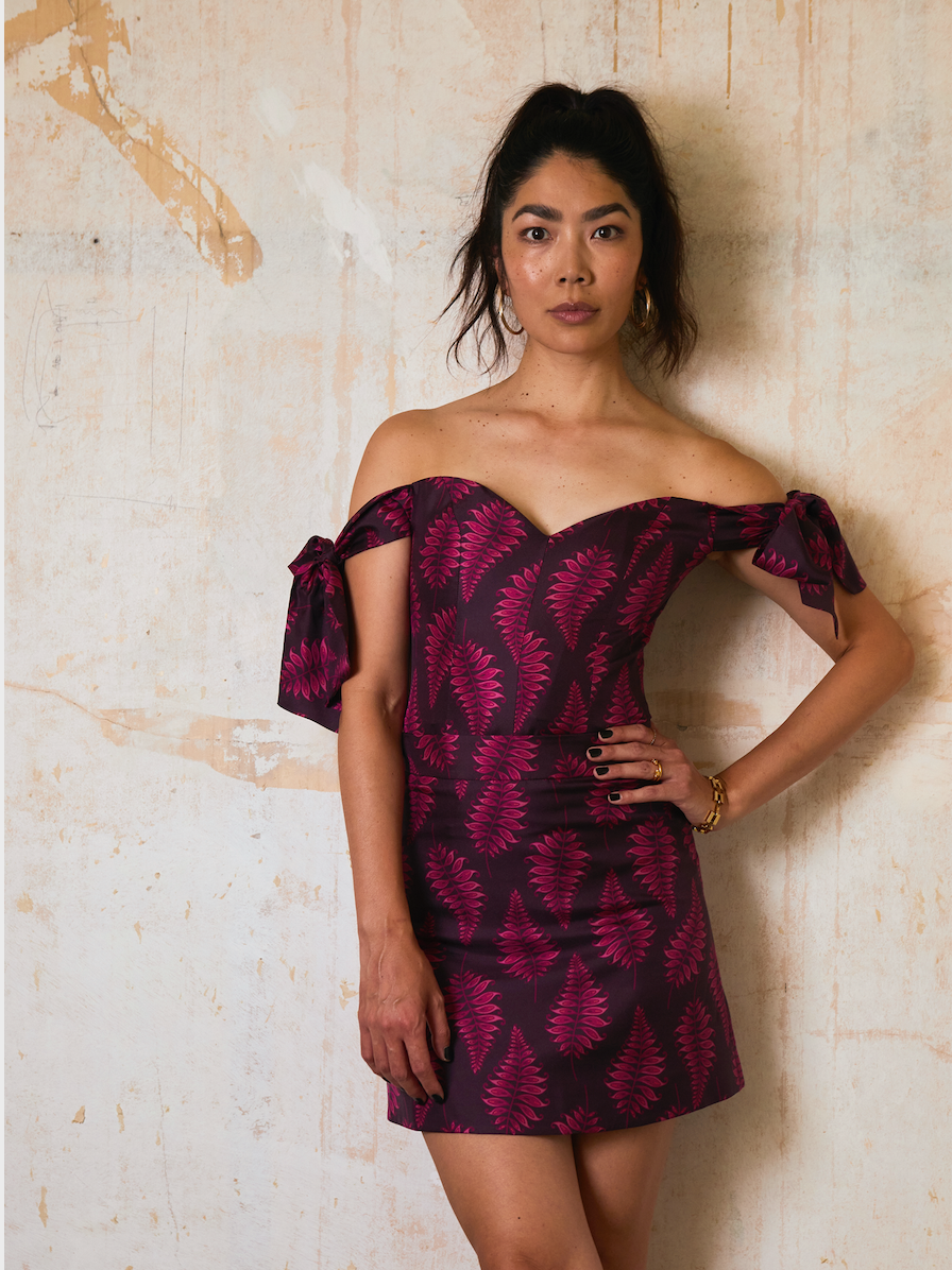 Revenge Corset | Fallen Fern Burgundy (6875049427140)