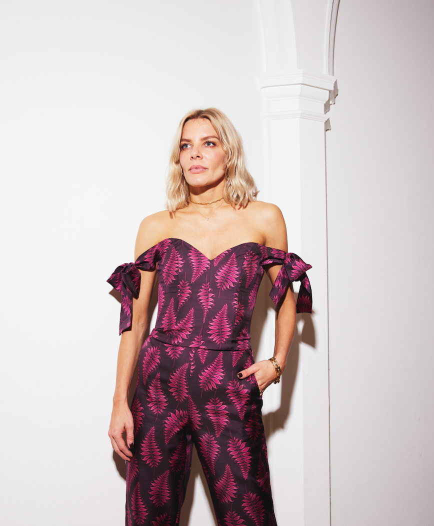 The Revenge Corset | Fallen Fern Burgundy (6875049427140)