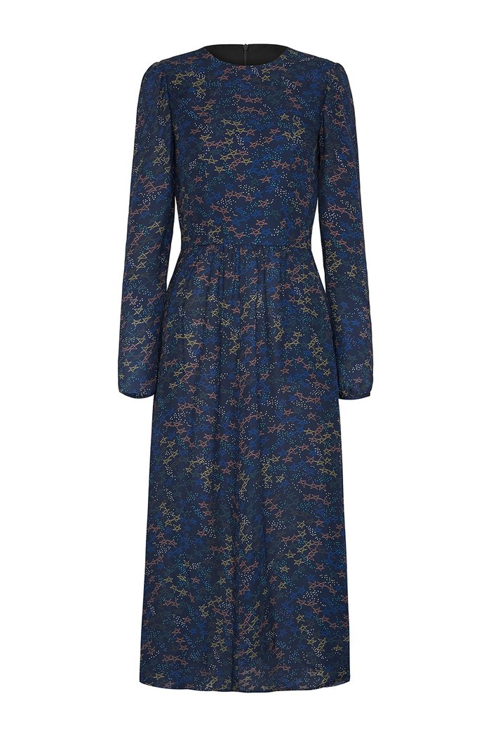 the long flirt , shirt dress , silk dress  - valle + vik