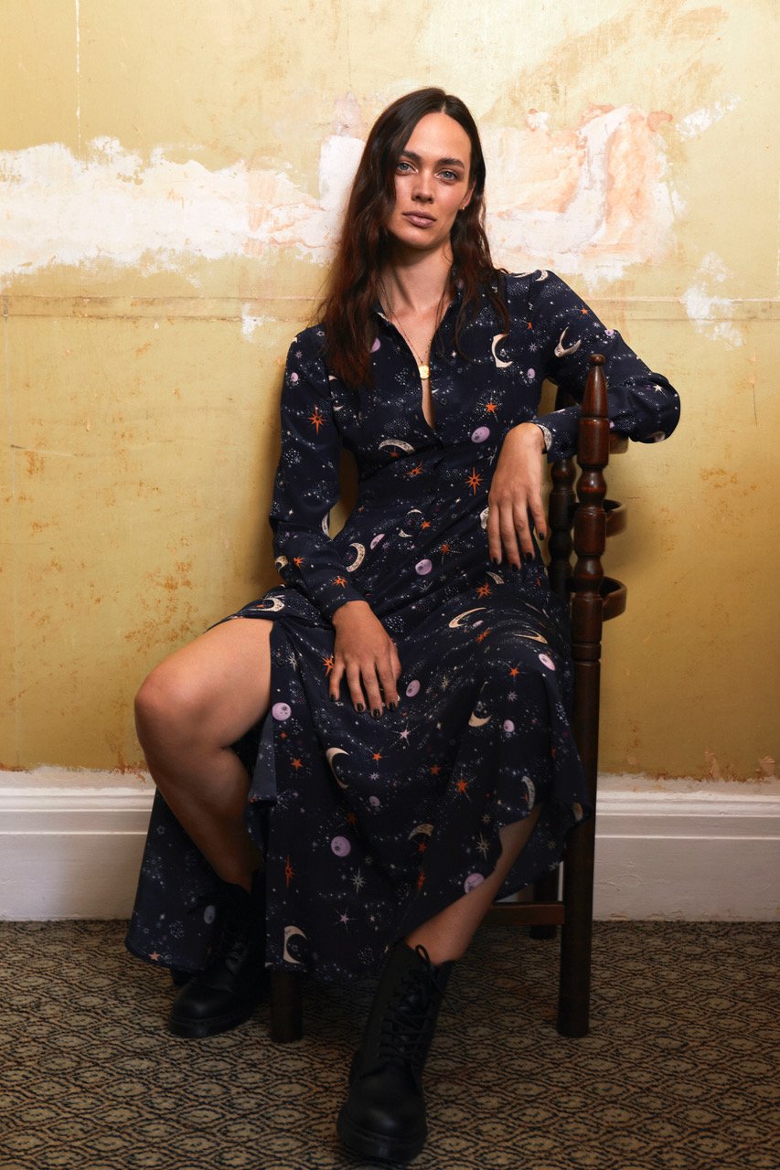 The Coquette Dress | Himmel Navy (6875022196932)