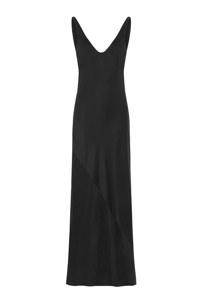 the long flirt , shirt dress , silk dress  - valle + vik