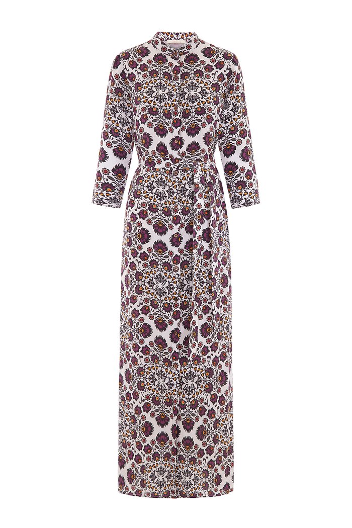 the long flirt , shirt dress , silk dress  - valle + vik