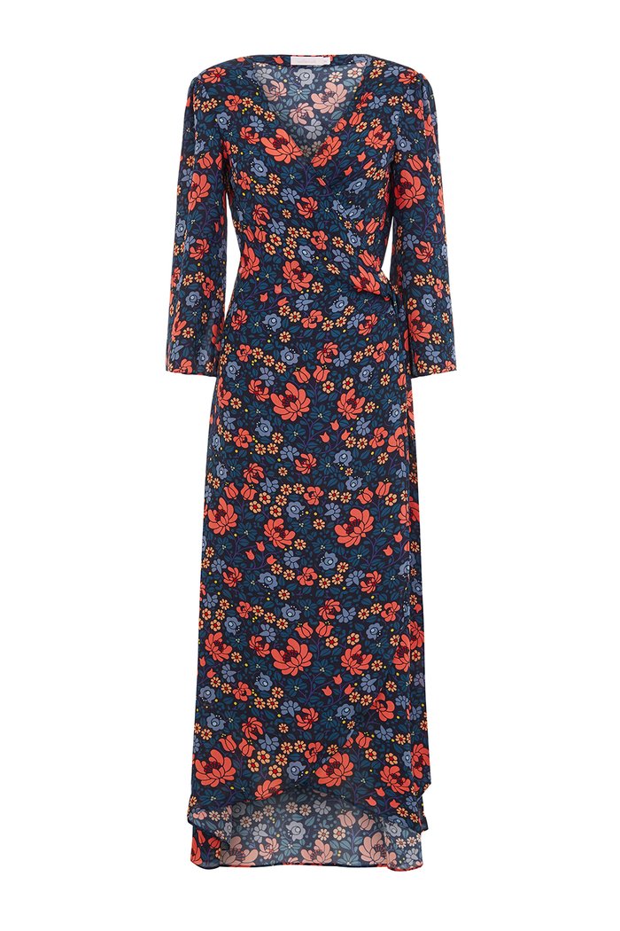 the long flirt , shirt dress , silk dress  - valle + vik