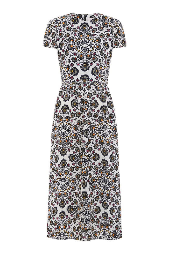 the long flirt , shirt dress , silk dress  - valle + vik