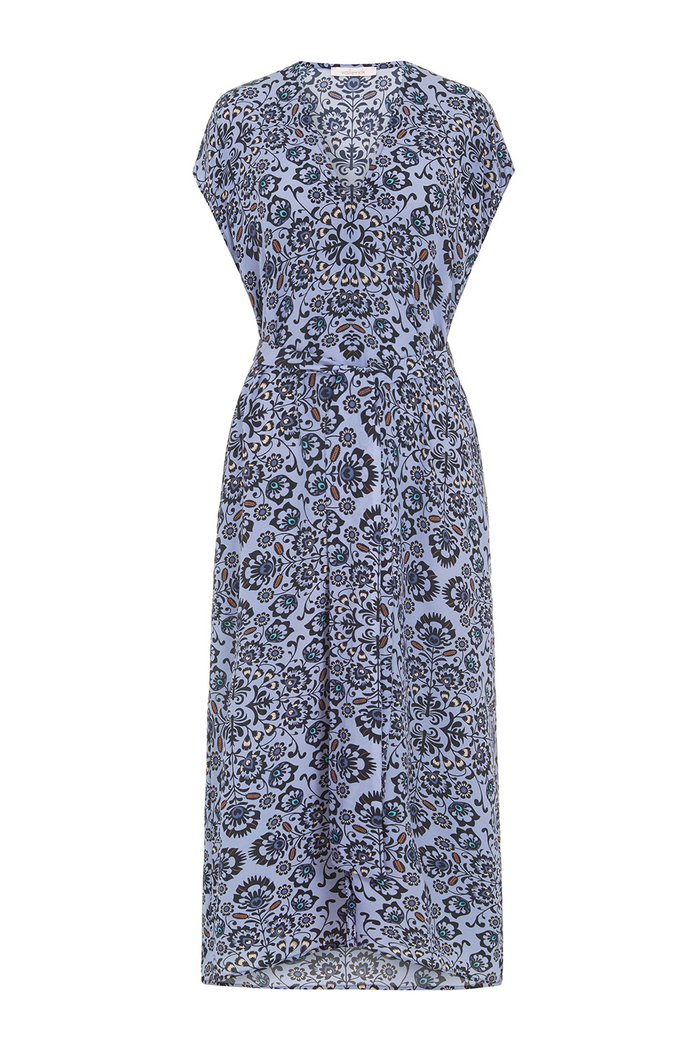 the long flirt , shirt dress , silk dress  - valle + vik